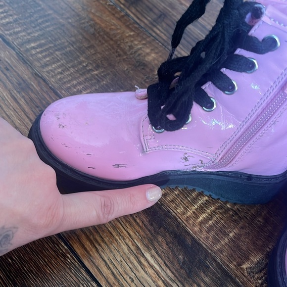 Steve Madden Toddler Combat Boots - Picture 8 of 8